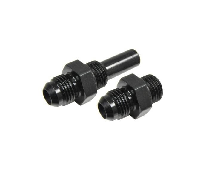 Transmission Cooler Line Fitting - -6 AN To 9/16-18, Side And Cooler, Set Of 2