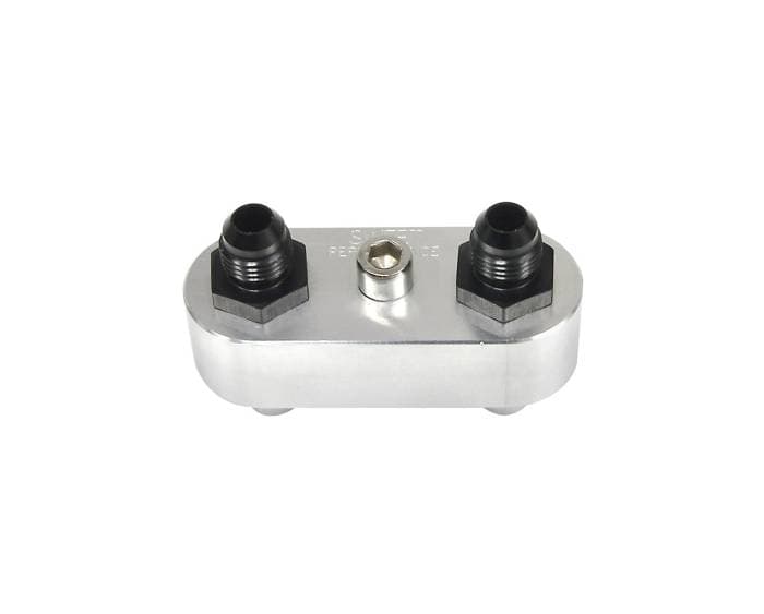 Case Cooler Line Manifold Adapter w/ Two -6 AN Fittings