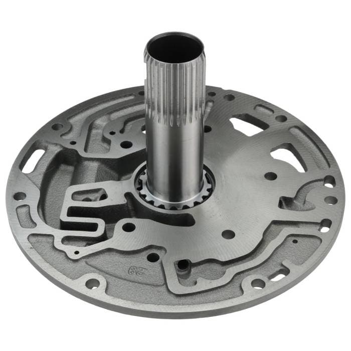 Pump Cover Assembly - Billet Steel Spline-In Stator Shaft, Cast Iron Pump Cover, FMX 29 Spline